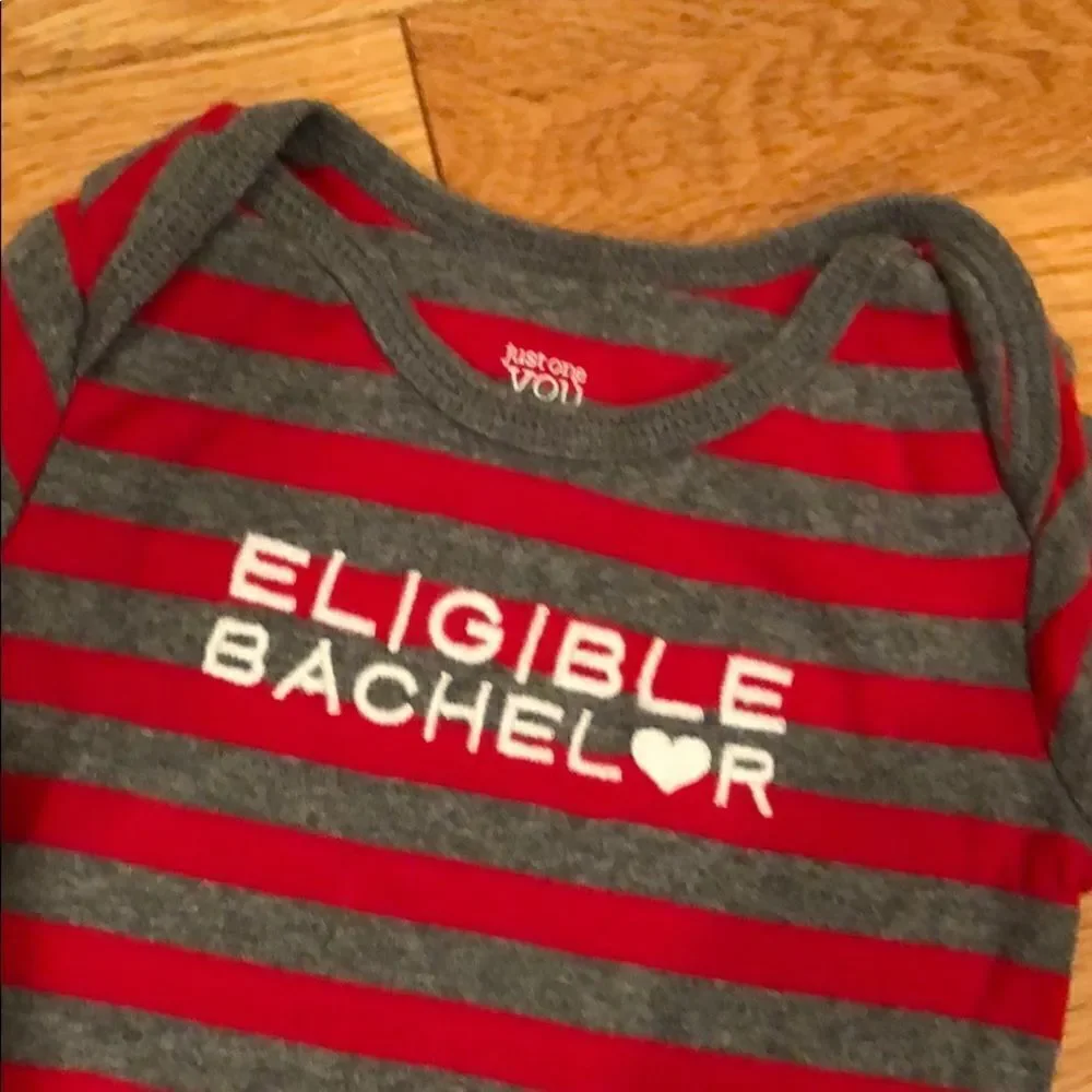 ❤️Valentine’s Eligible bachelor onesie ❤️